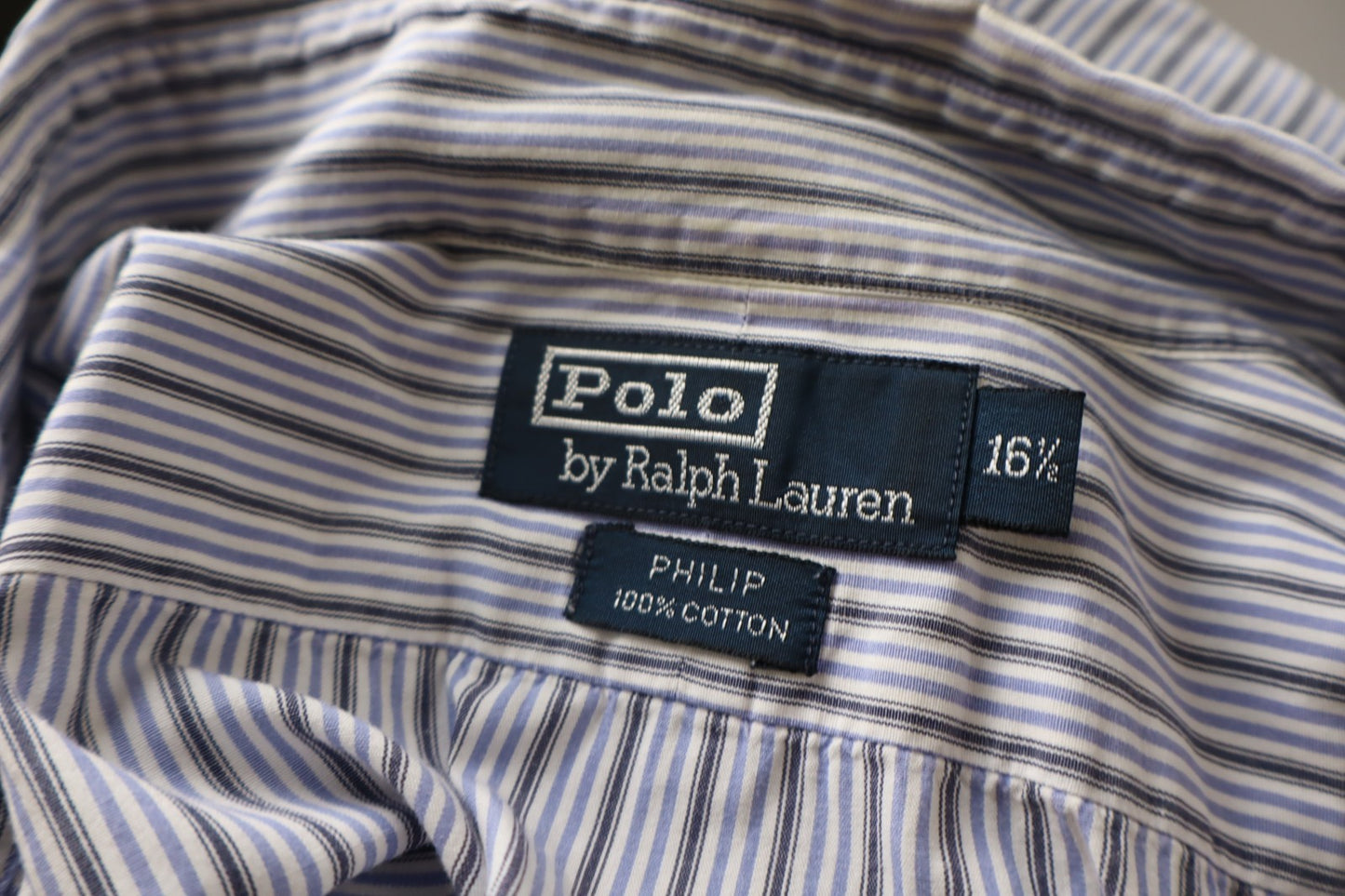 POLO RALPH LAUREN CAMICIA UOMO COTONE TG 16 1/2 MAN CASUAL VINTAGE COTTON SHIRT