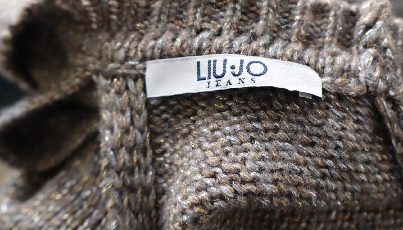 LIU JO JEANS VESTITO DONNA TG L WOMAN CASUAL VINTAGE DRESS ABITO LANA WOOL