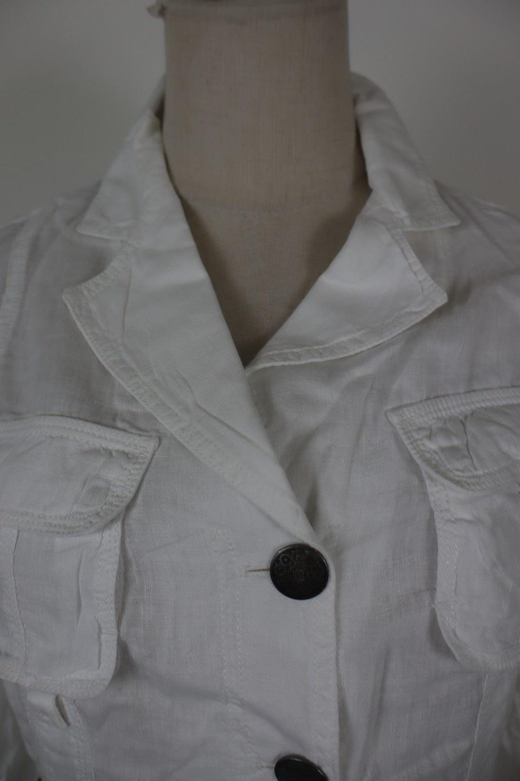 MARELLA GIACCA LINO DONNA Tg 42 WOMAN CASUAL VINTAGE JACKET SUIT