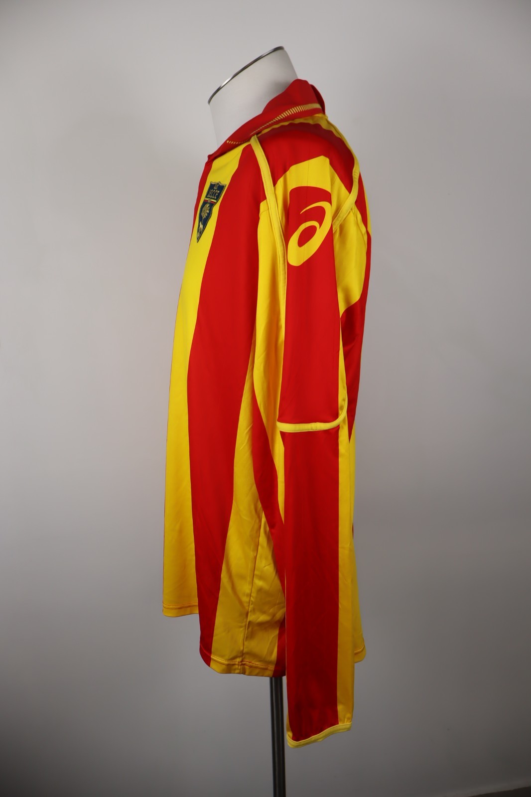ASICS LECCE nr. 7 MAGLIA CALCIO UOMO Tg XL SOCCER JERSEY SPORT VINTAGE 09/10