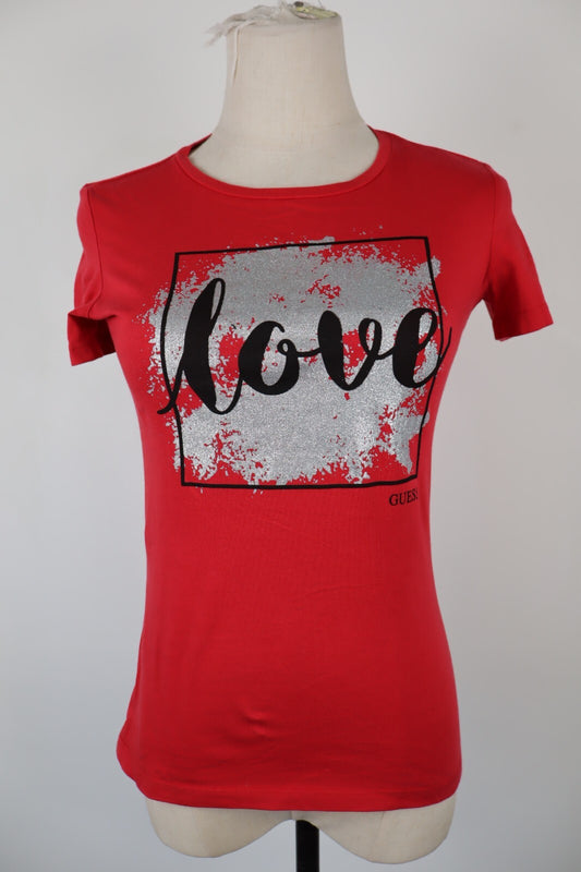 GUESS LOS ANGELES MAGLIA DONNA TG. XS WOMAN CASUAL VINTAGE T- SHIRT COTONE