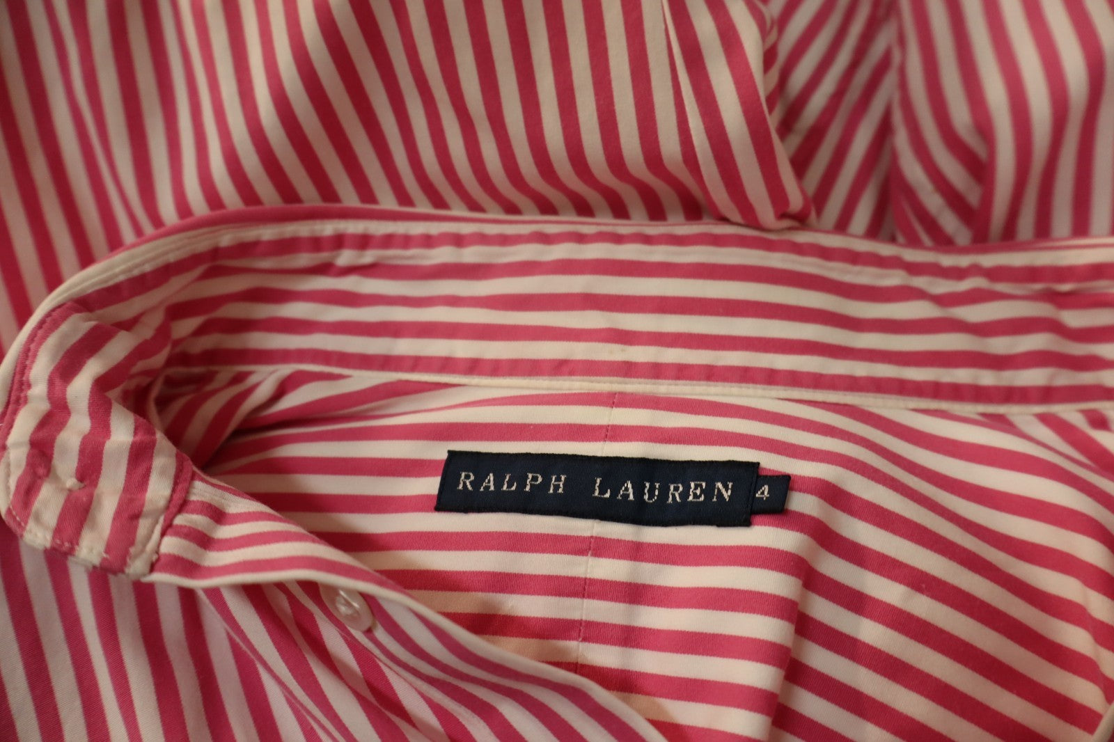 RALPH LAUREN CAMICIA DONNA TG. 4 WOMAN SHIRT CASUAL VINTAGE COTONE COTTON LOGO