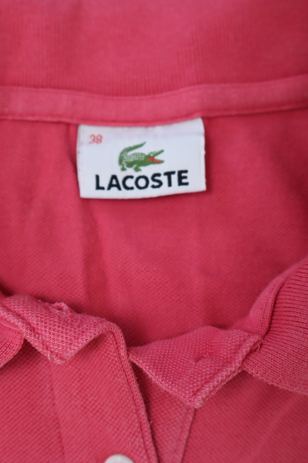 LACOSTE POLO MAGLIA DONNA COTONE TG. 38 WOMAN SHIRT CASUAL VINTAGE COTTON