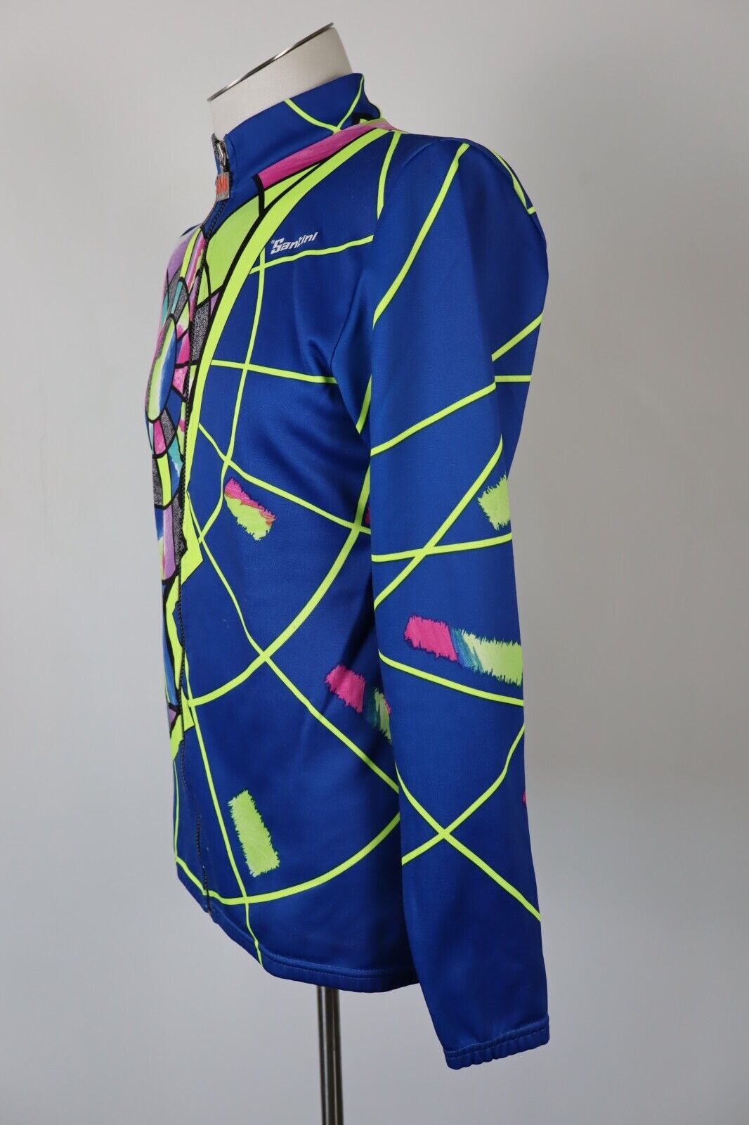 SMS SANTINI GIUBBINO GIACCA SPORT CICLISMO UOMO Tg XL MAN VINTAGE JACKET