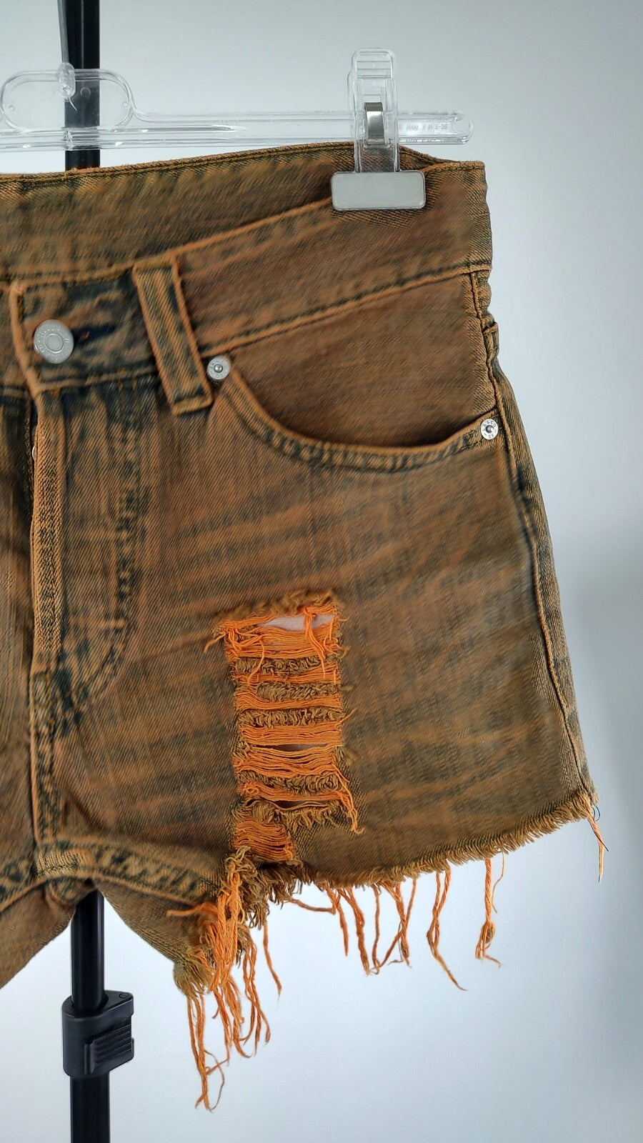 LEVI'S PANTALONCINO DENIM JEANS DONNA TG W31 WOMAN VINTAGE SHORTS