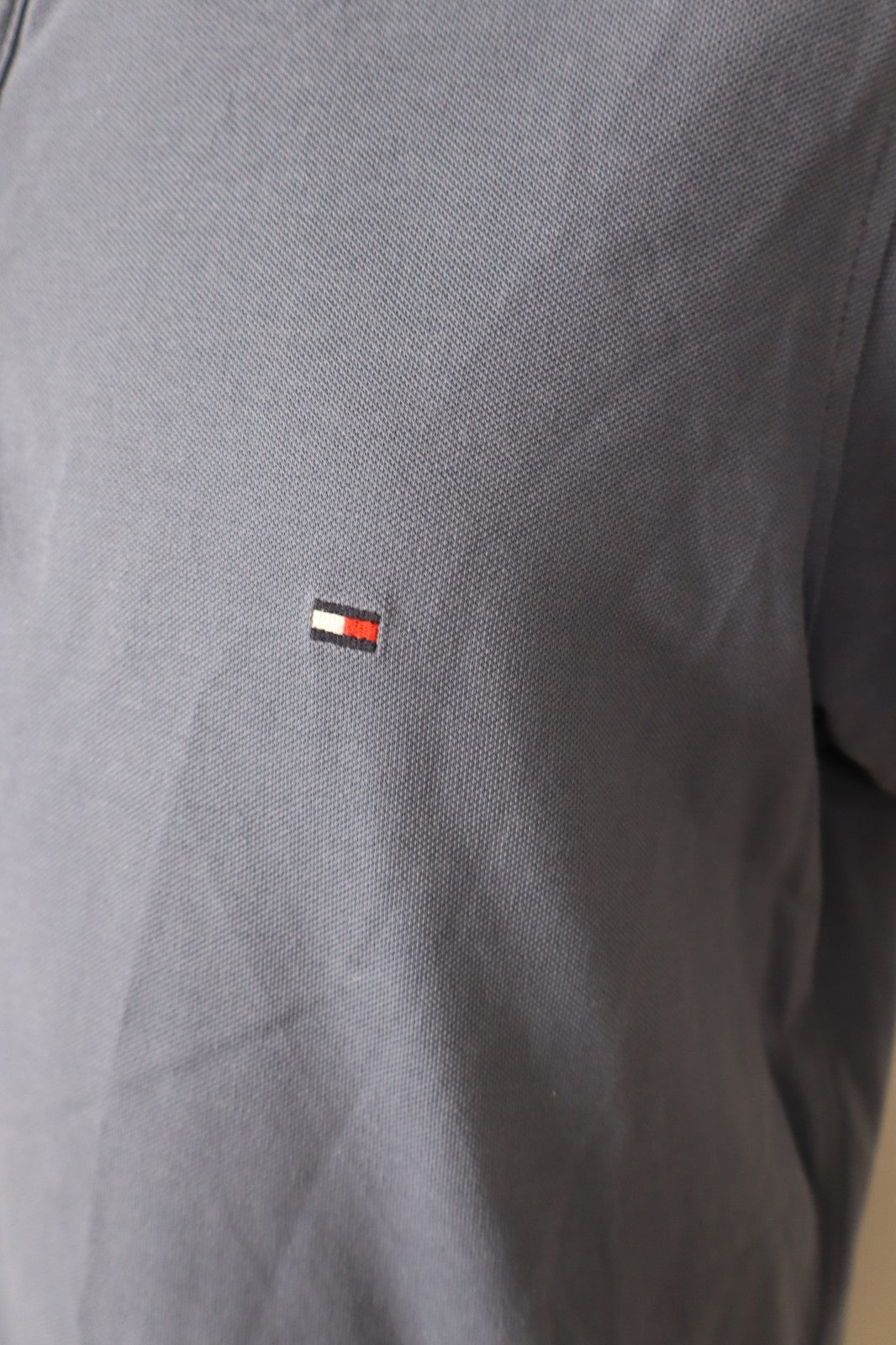 TOMMY HILFIGER POLO MAGLIA UOMO TG l MAN T-SHIRT CASUAL VINTAGE COTONE SLIM