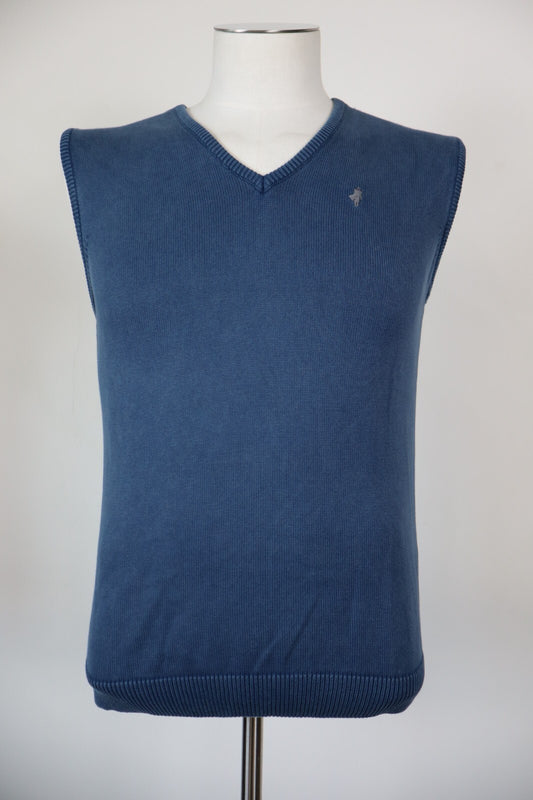 MARLBORO MAGLIONE SMANICATO COTONE GILET UOMO Tg. S SWEATER MAN CASUAL