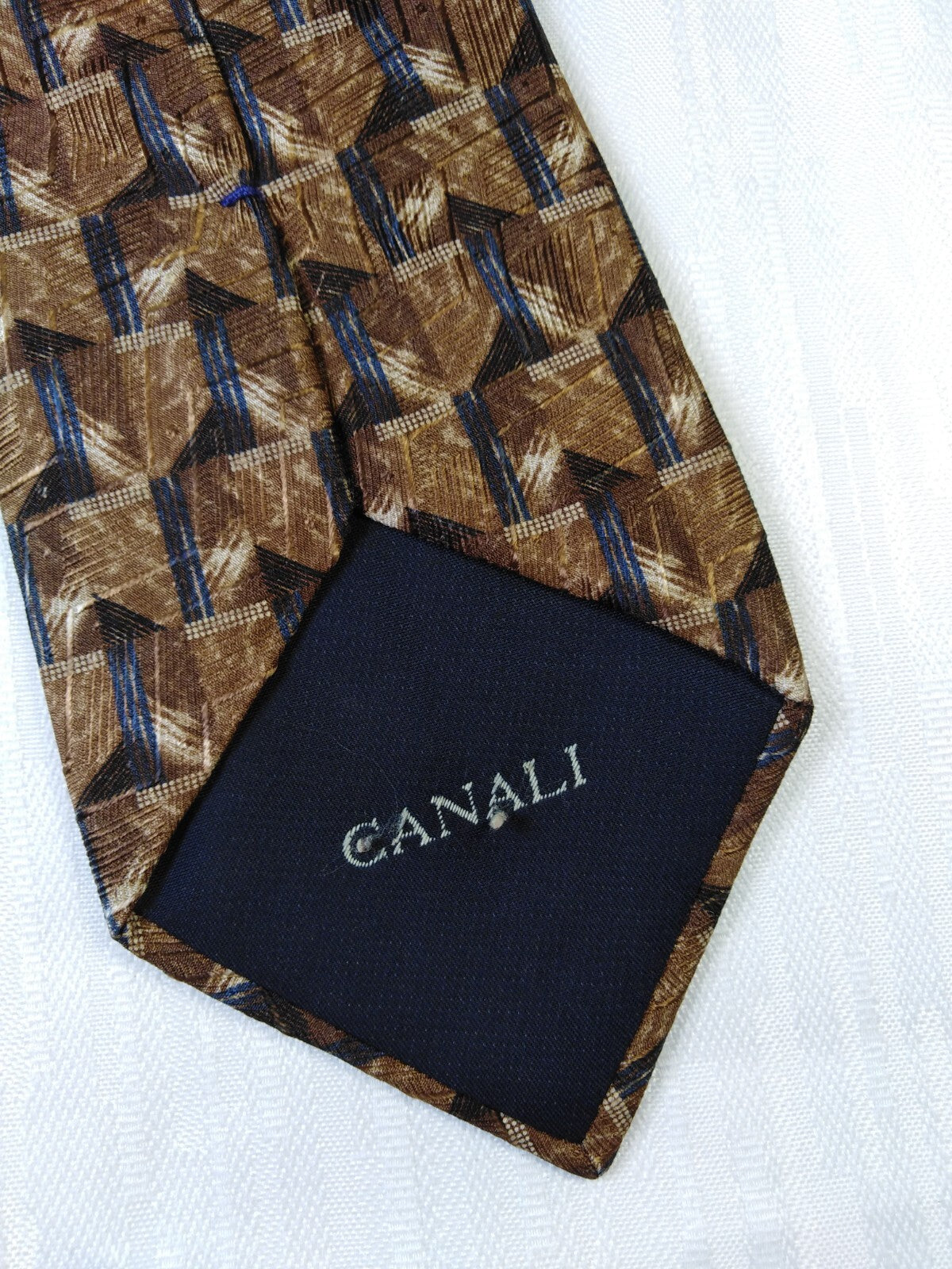CANALI MILANO 100% SILK TIE SETA CRAVATTA NECKTIE ITALY VINTAGE CLASSIC