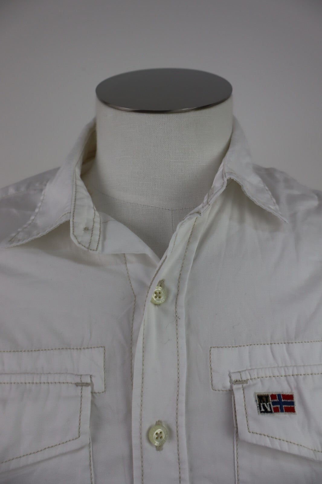 NAPAPIJRI CAMICIA UOMO COTONE TG. S MAN CASUAL VINTAGE COTTON SHIRT