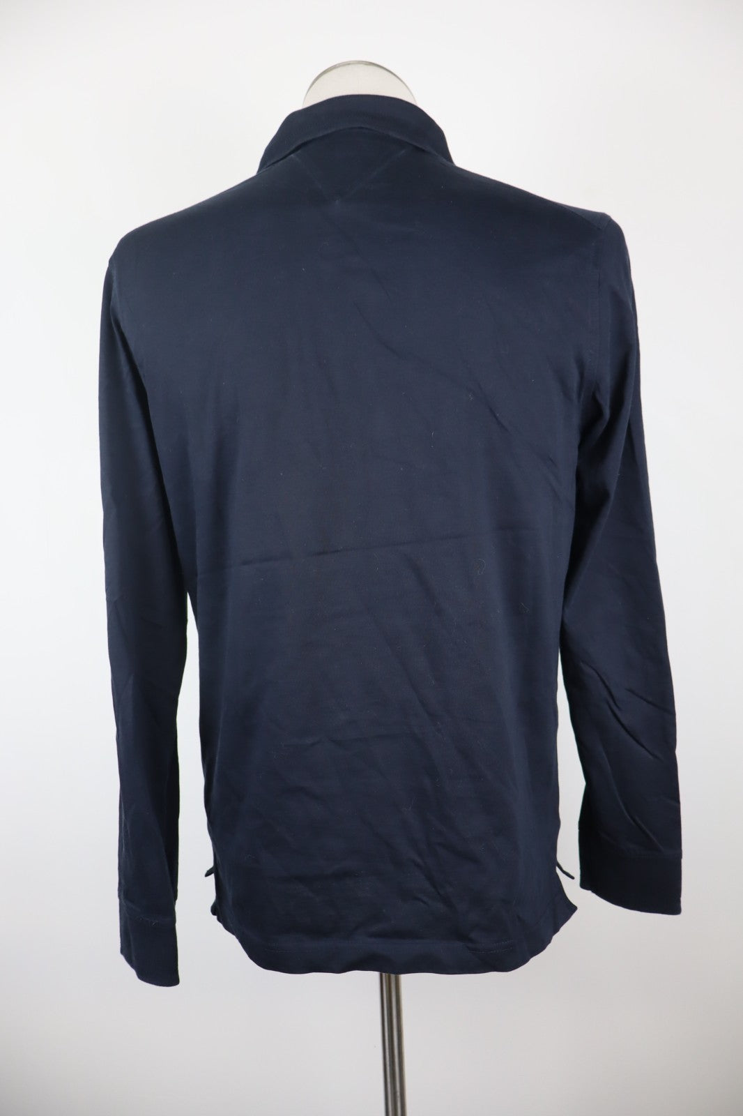 TOMMY HILFIGER POLO CON ZIP MAGLIA UOMO TG M MAN COTONE T-SHIRT CASUAL VINTAGE