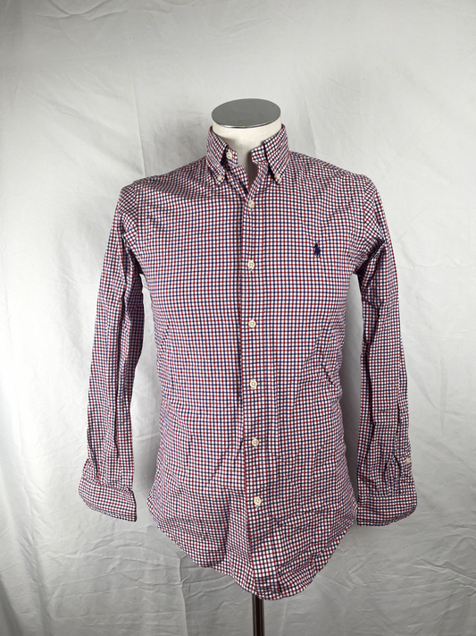 RALPH LAUREN CAMICIA UOMO COTONE TG. XS MAN CASUAL VINTAGE COTTON SHIRT