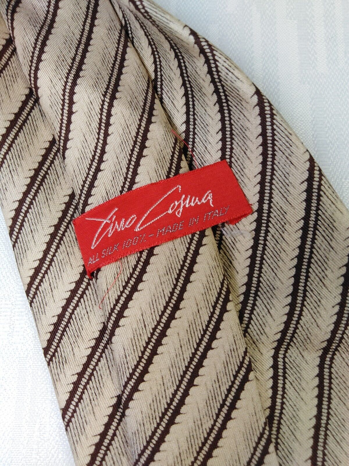 TINO COSMA 100% SETA SILK TIE CRAVATTA NECKTIE ITALY VINTAGE