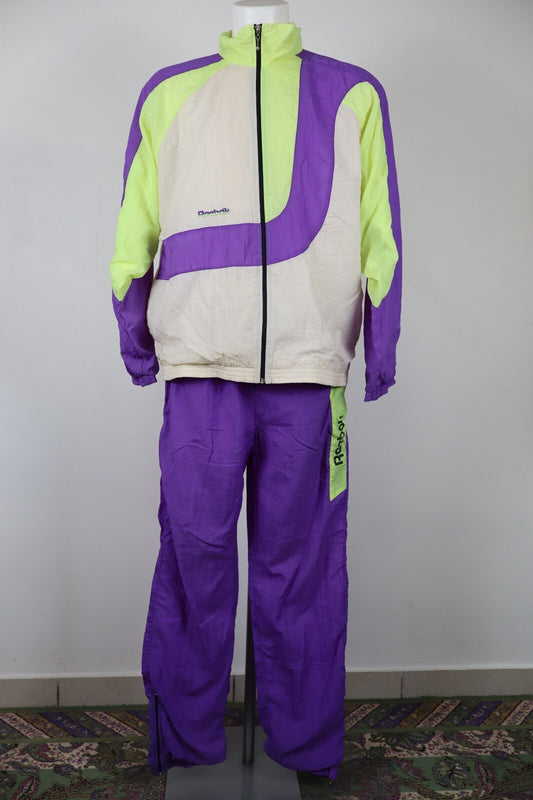 REEBOK TUTA COMPLETA DUE PEZZI Tg. M TRACKSUIT JACKET PANTS UOMO SPORT