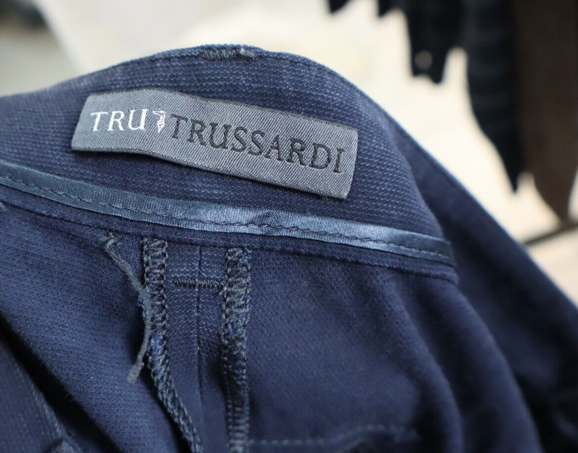 TRUSSARDI PANTALONI DONNA TG 42 WOMEN PANTS COTONE COTTON CASUAL VINTAGE
