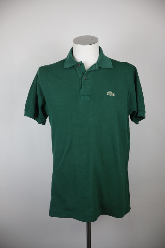 LACOSTE MAGLIA UOMO COTONE 4 MAN COTTON POLO SHIRT CASUAL VINTAGE LOGO VERDE