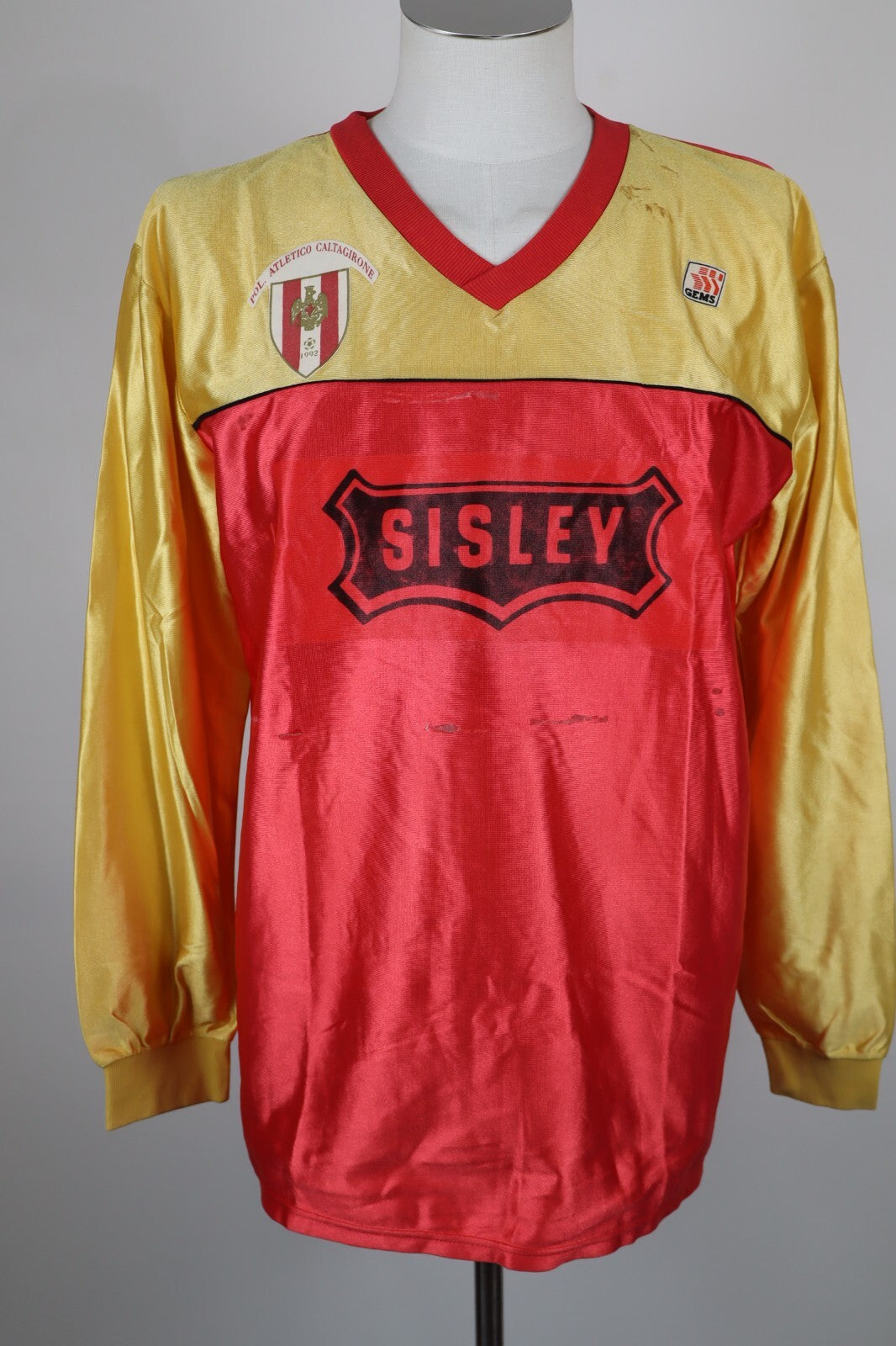 GEMS CALTAGIRONE N 5 MAGLIA CALCIO UOMO Tg XL SOCCER TRIKOT MAN JERSEY SPORT