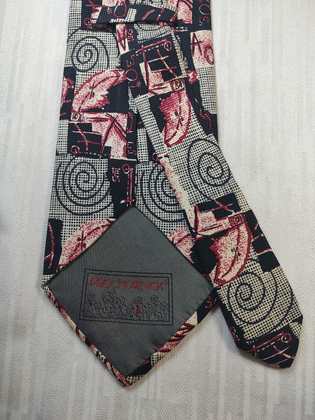 PROCHOWNICK 100% SILK TIE SETA CRAVATTA NECKTIE MADE IN ITALY CLASSIC
