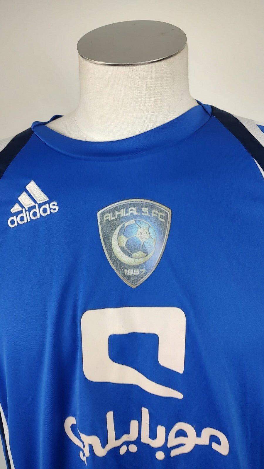 ADIDAS ALHILAL MAGLIA CALCIO UOMO Tg L SOCCER JERSEY VINTAGE