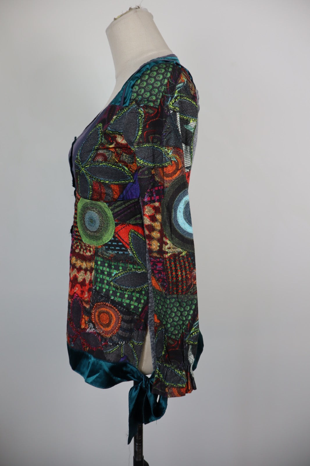 DESIGUAL MAGLIA DONNA TG. XS WOMAN CASUAL VINTAGE T-SHIRT COTONE