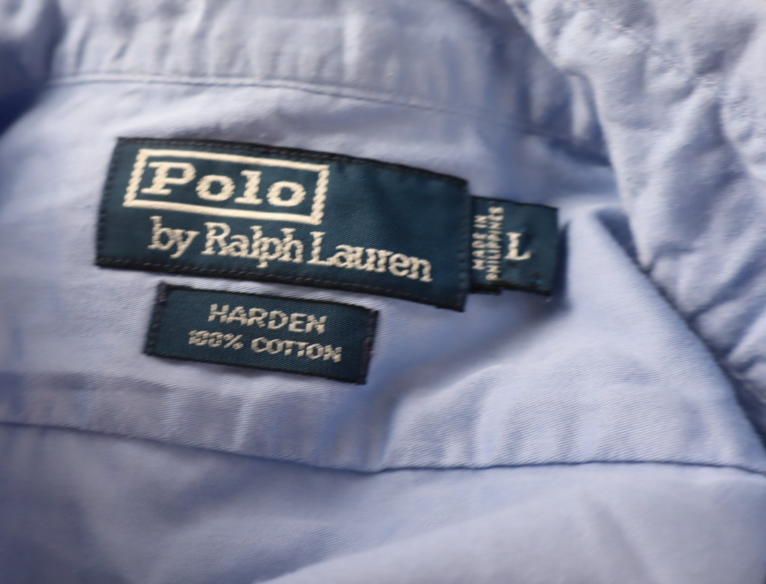 POLO RALPH LAUREN CAMICIA UOMO COTONE TG L MAN CASUAL VINTAGE COTTON SHIRT LOGO