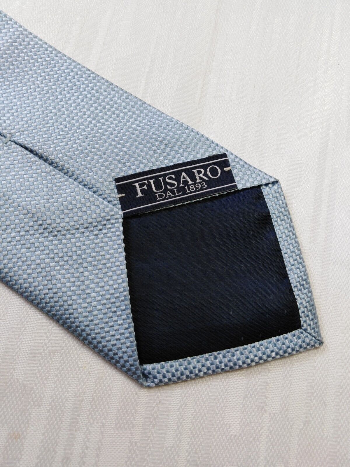 FUSARO 100% SETA SILK TIE CRAVATTA NECKTIE MADE ITALY VINTAGE CLASSIC
