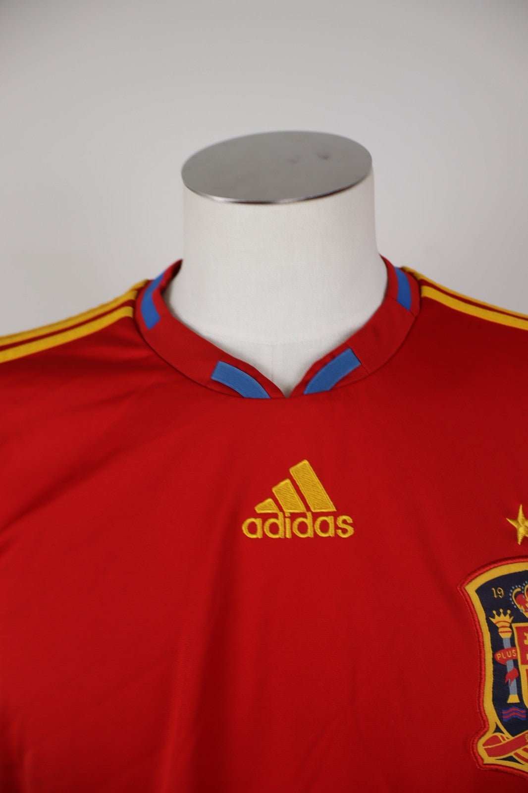ADIDAS SPAGNA MAGLIA CALCIO UOMO Tg L SOCCER T-SHIRT JERSEY TRIKOT VINTAGE 2010