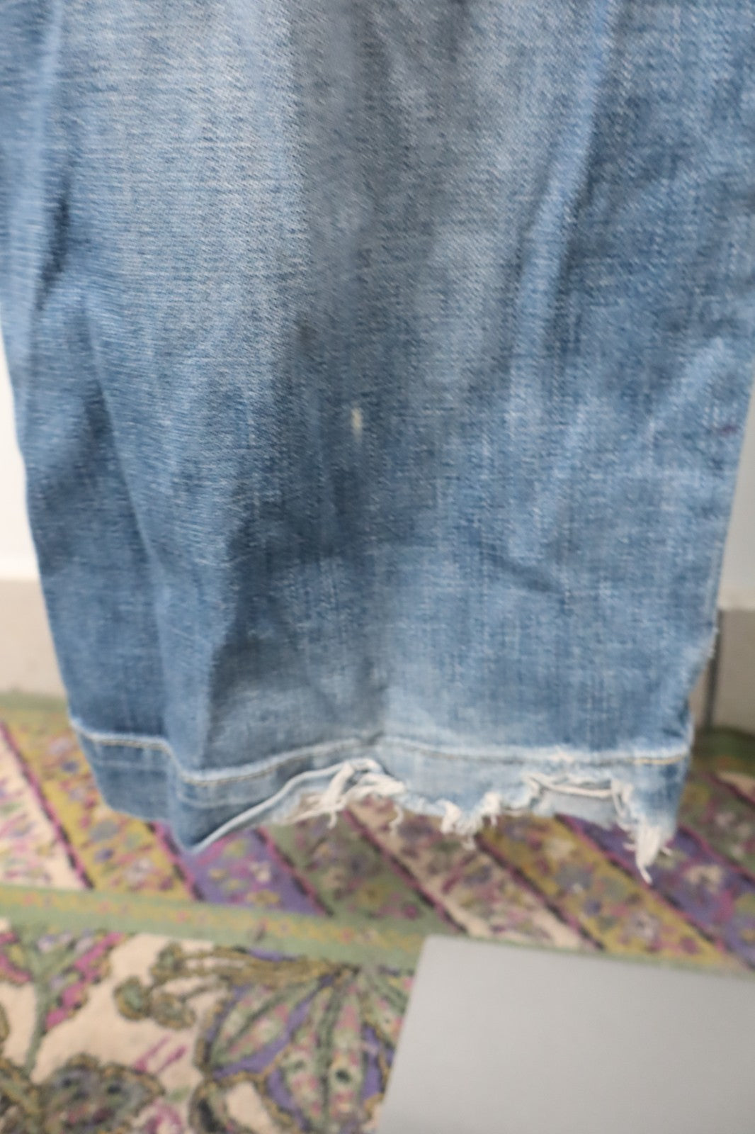 ENERGIE SALOPETTE JEANS MAN DENIM Tg. W31 COTONE CASUAL VINTAGE UOMO