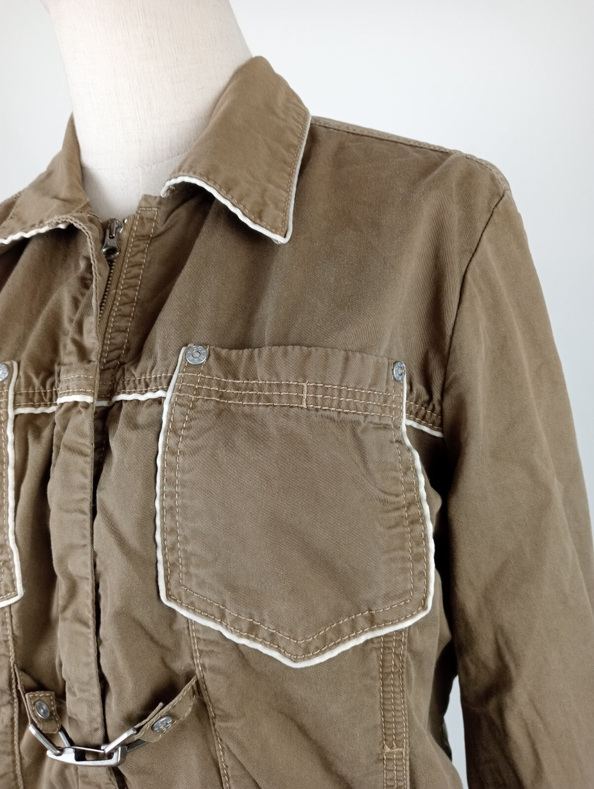 COLMAR GIUBBINO LEGGERO GIACCA COTONE DONNA Tg 46 WOMAN JACKET CASUAL VINTAGE