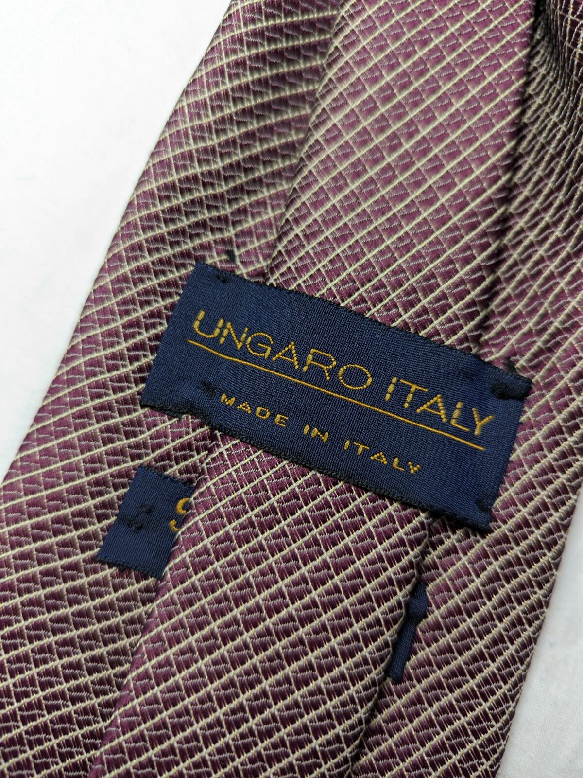 UNGARO 100% SILK TIE SETA CRAVATTA NECKTIE MADE IN ITALY