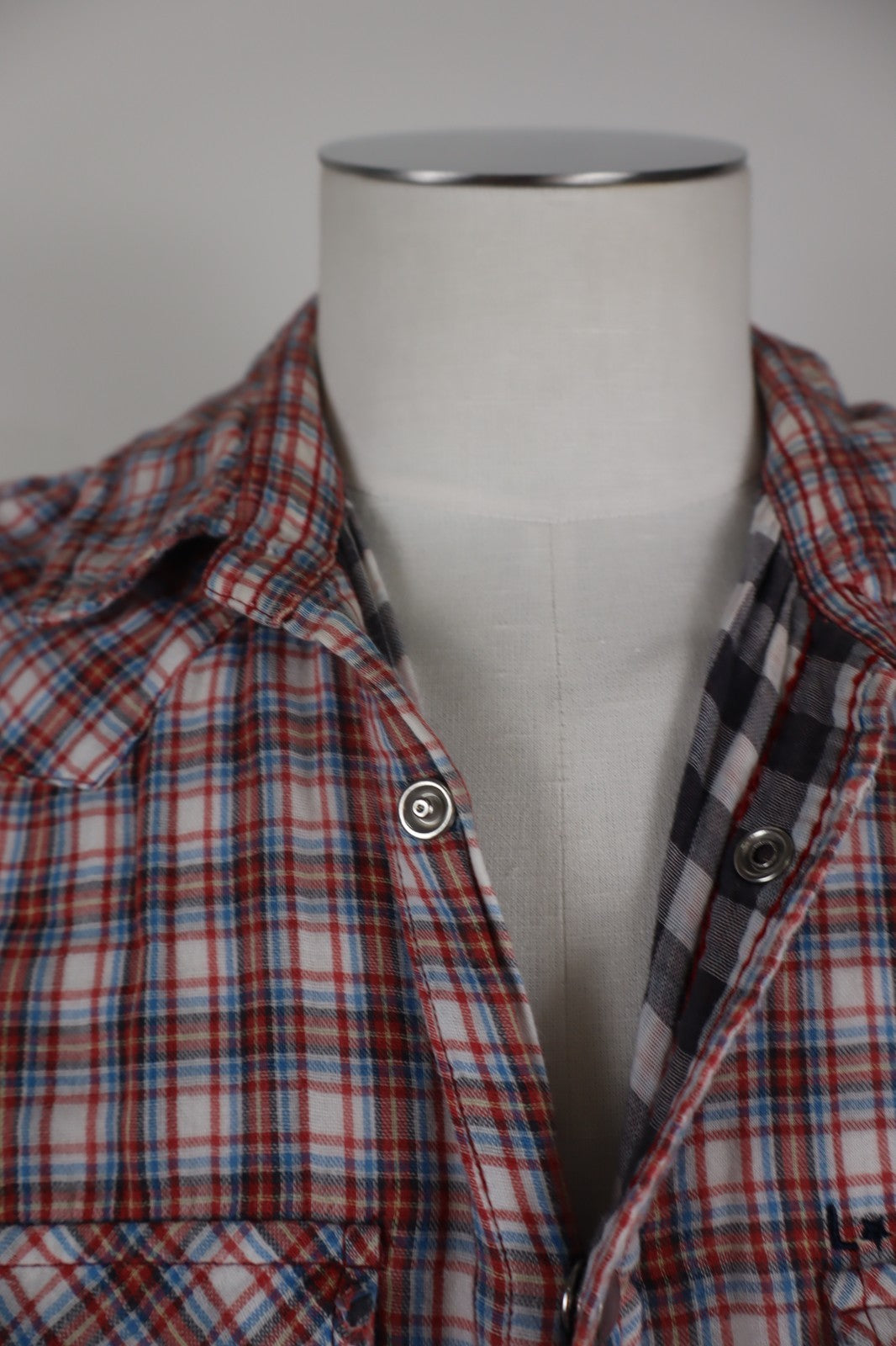 LIU JO JEANS CAMICIA UOMO COTONE TG 41 MAN CASUAL VINTAGE COTTON SHIRT TASCHE