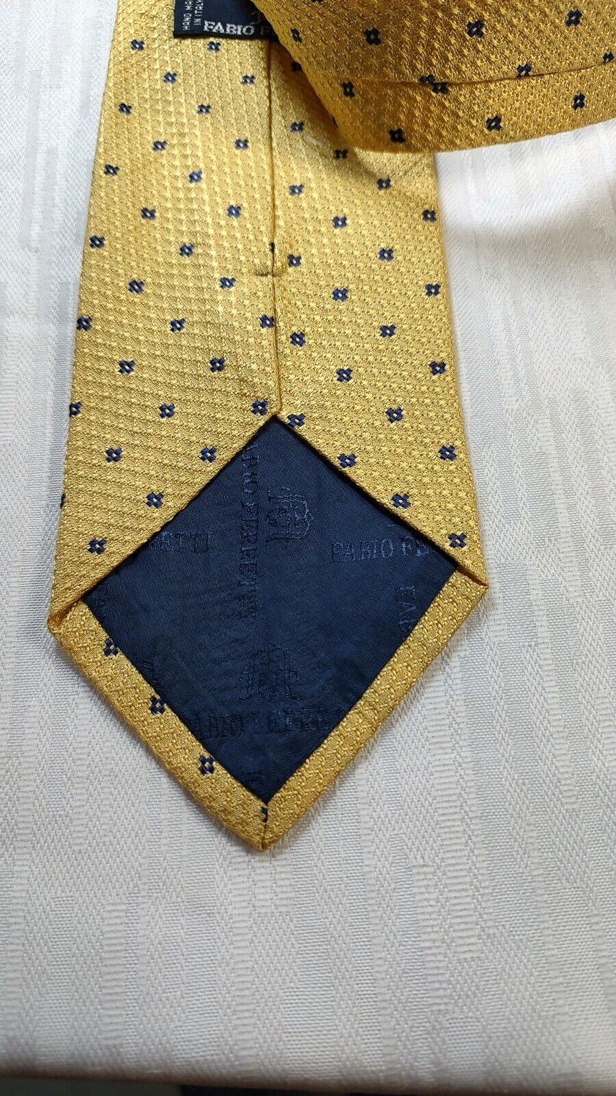 FABIO FERRETTI 100%  SILK TIE SETA CRAVATTA NECKTIE MADE IN ITALY