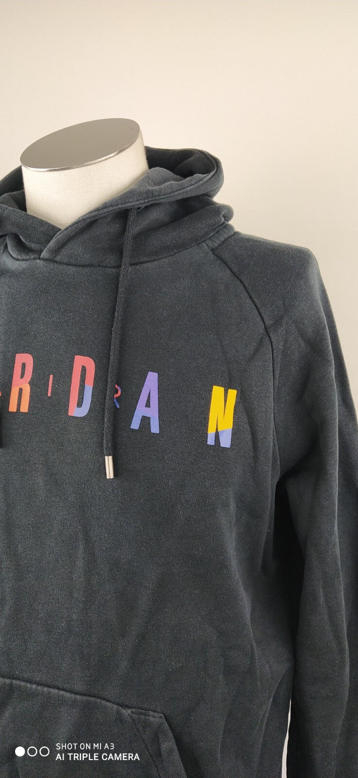 NIKE AIR JORDAN FELPA CAPPUCCIO JACKET UOMO Tg S MAN SWEATSHIRT CASUAL VINTAGE