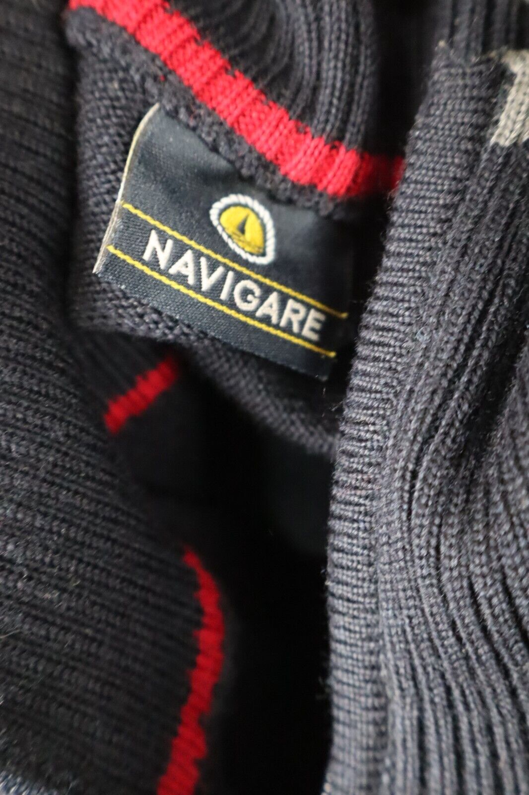 NAVIGARE MAGLIONE CON ZIP LANA VINTAGE UOMO TG 2XL MAN SWEATER CASUAL