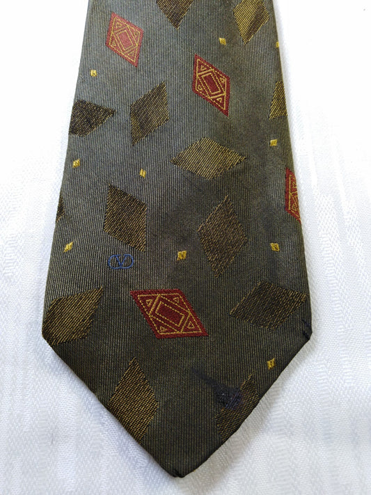 VALENTINO 100% SILK TIE SETA CRAVATTA NECKTIE MADE IN ITALIA CLASSIC