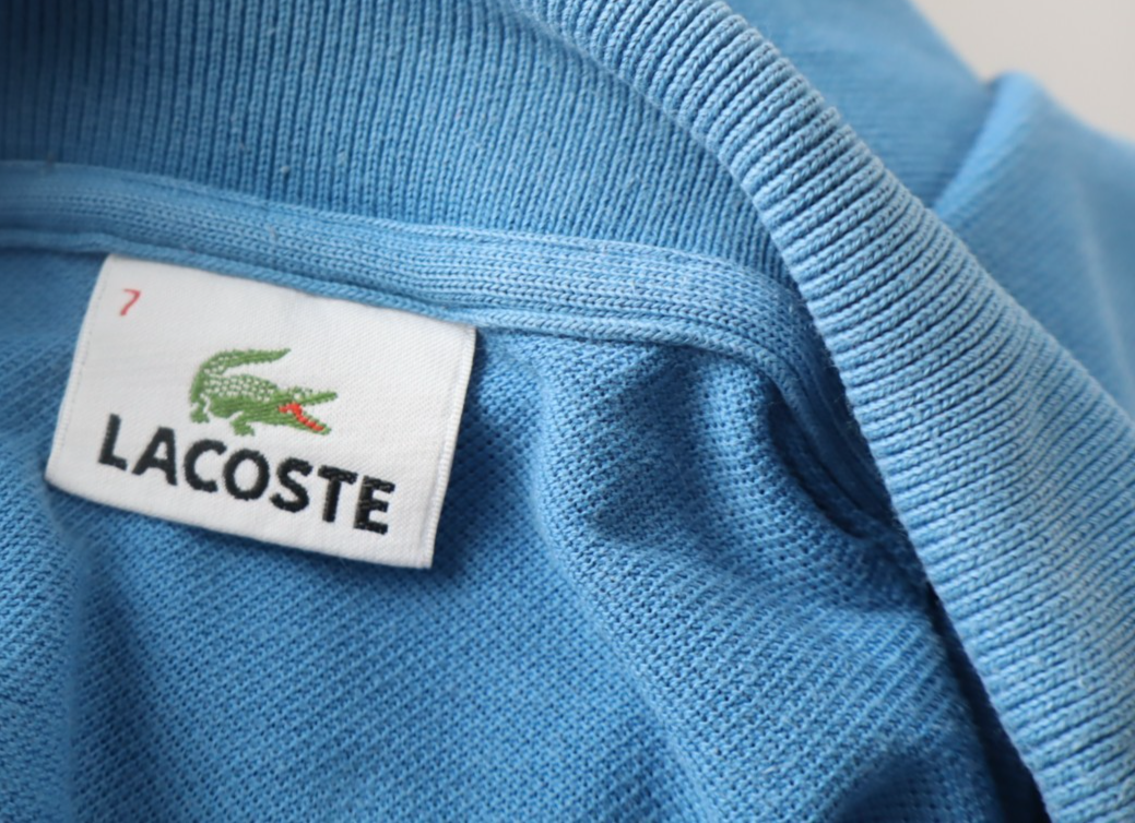 LACOSTE MAGLIA UOMO COTONE 7 MAN COTTON POLO SHIRT CASUAL VINTAGE LOGO BLU