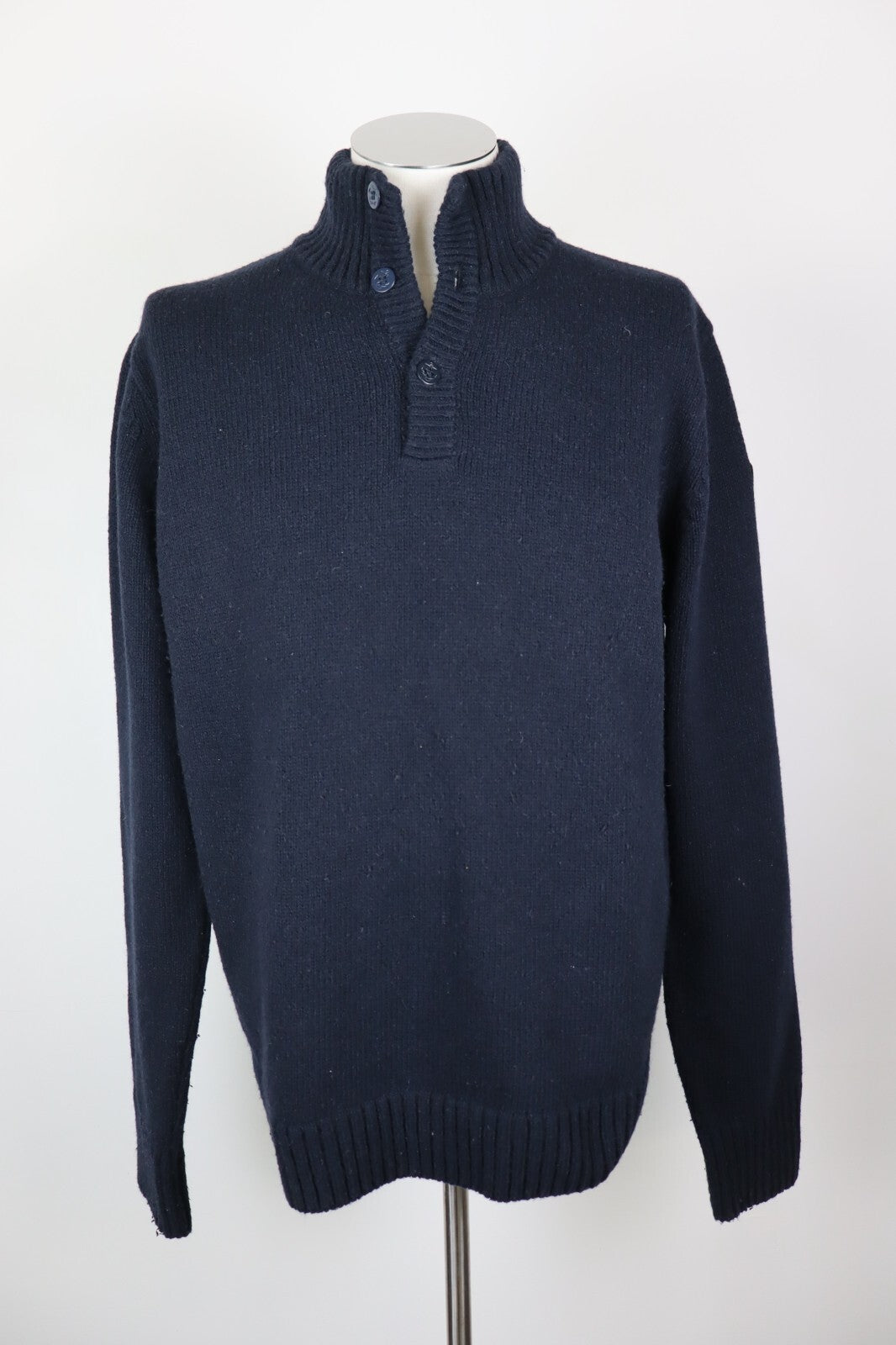 SCHOTT MAGLIONE LANA VINTAGE UOMO Tg. 3XL MAN WOOL SWEATER CASUAL