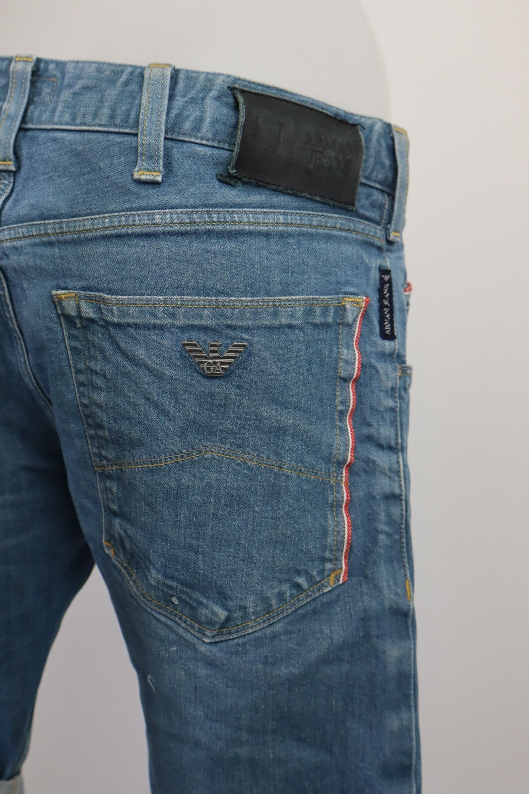 ARMANI PANTALONCINO DENIM JEANS DONNA TG 46 WOMAN VINTAGE SHORTS COTONE
