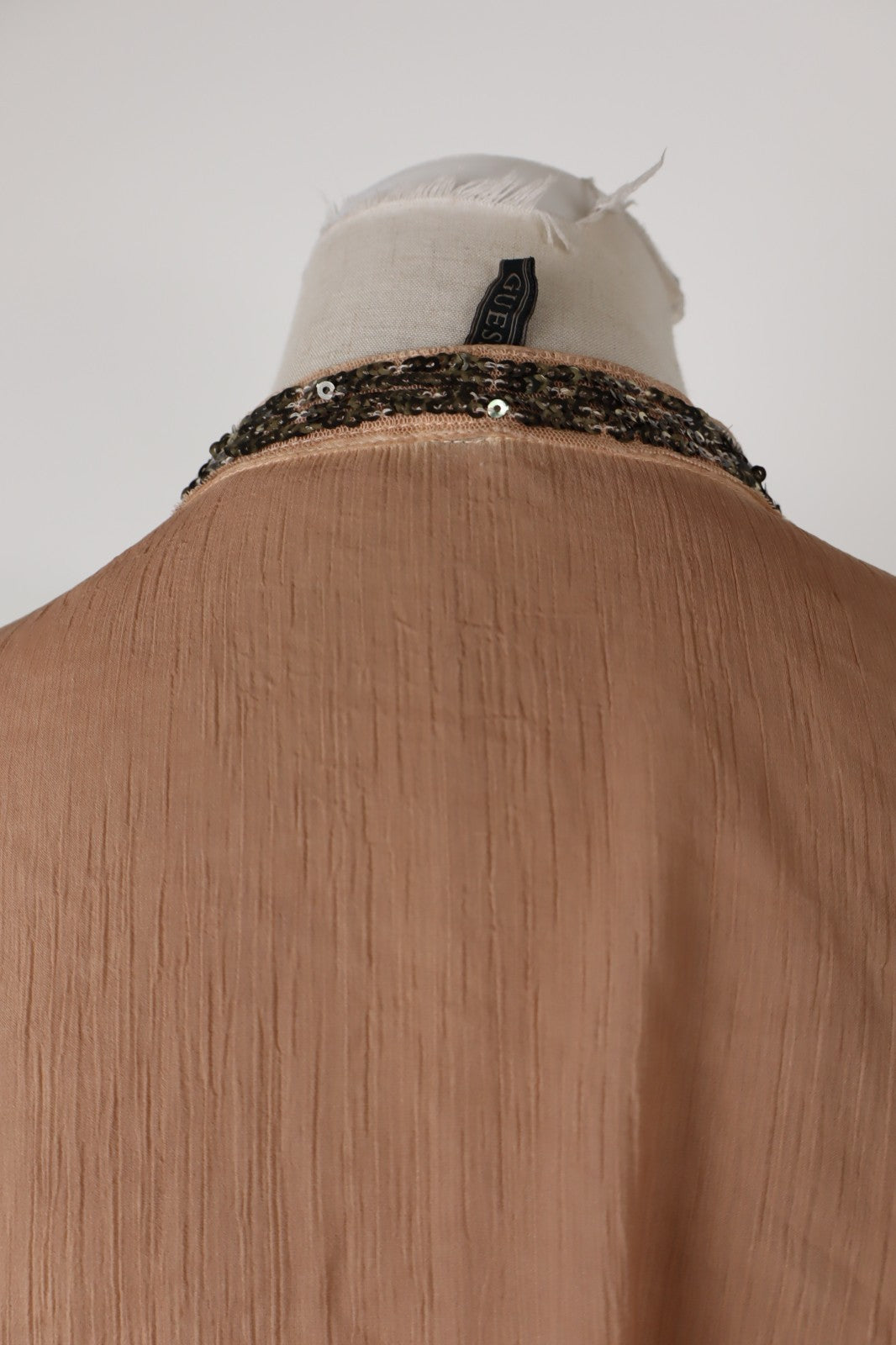 GUESS CAMICIA DONNA TG. L WOMAN SHIRT CASUAL VINTAGE  BLUSA PAILLETTES