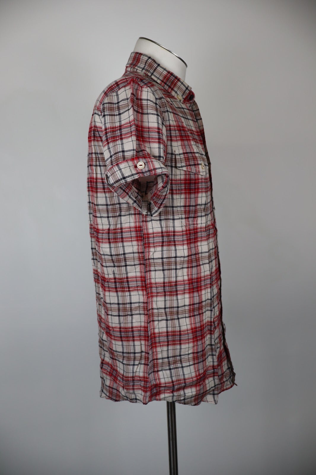 AJ ARMANI JEANS CAMICIA UOMO COTONE TG. M MAN CASUAL VINTAGE COTTON SHIRT