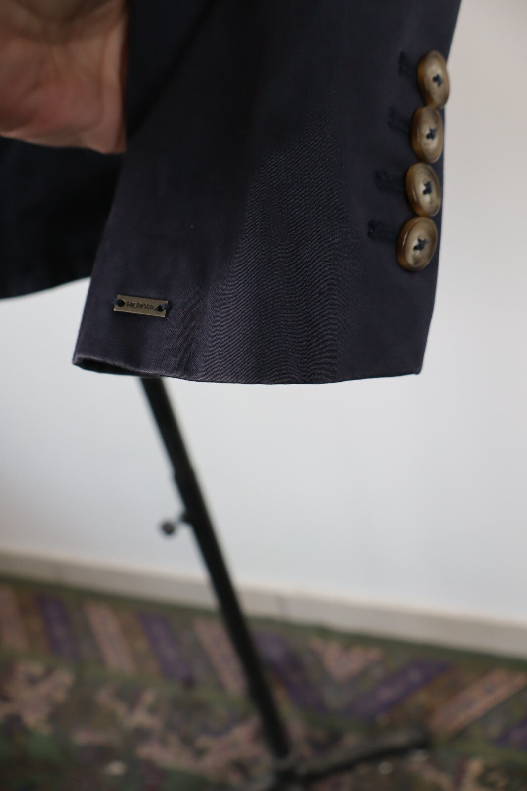 TOMMY HILFIGER BLAZER GIACCA DONNA Tg 10 WOMAN CASUAL VINTAGE JACKET COTONE