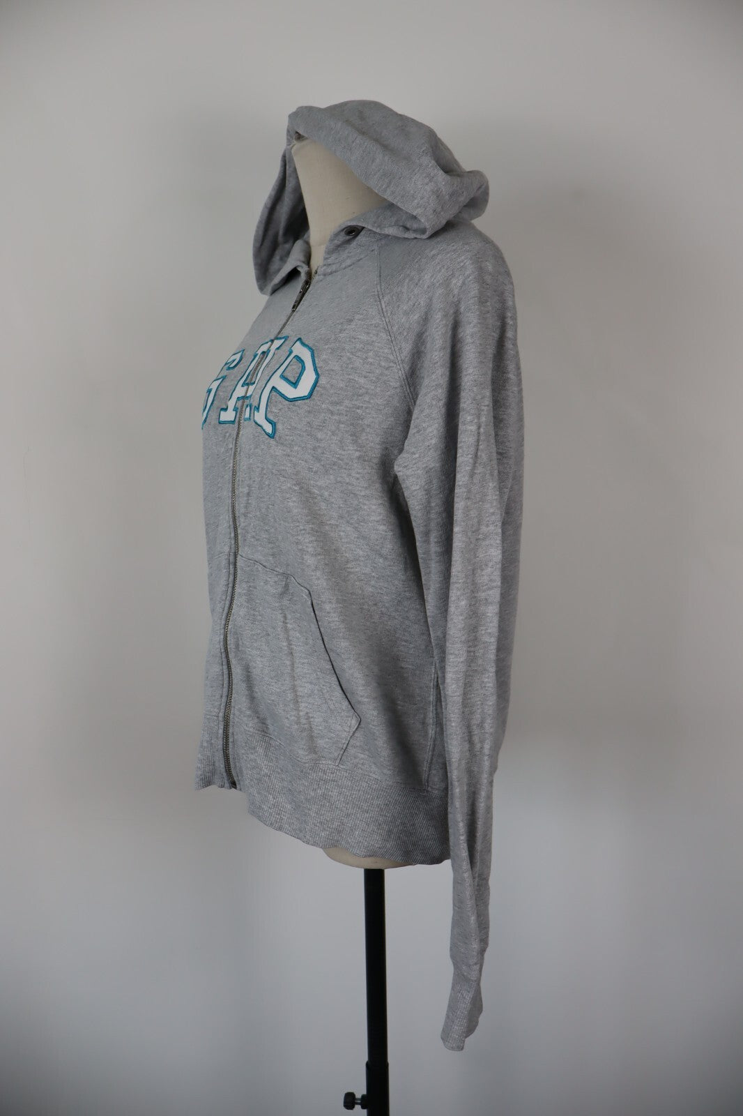 GAP FELPA CAPPUCCIO DONNA Tg M WOMAN CASUAL VINTAGE SPORT SWEATSHIRT COTONE