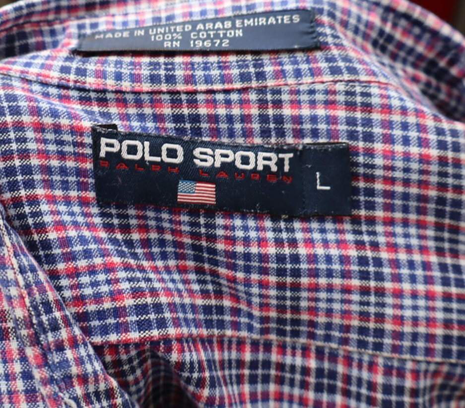 POLO SPORT RALPH LAUREN CAMICIA SHIRT UOMO L MAN VINTAGE CASUAL COTONE COTTON