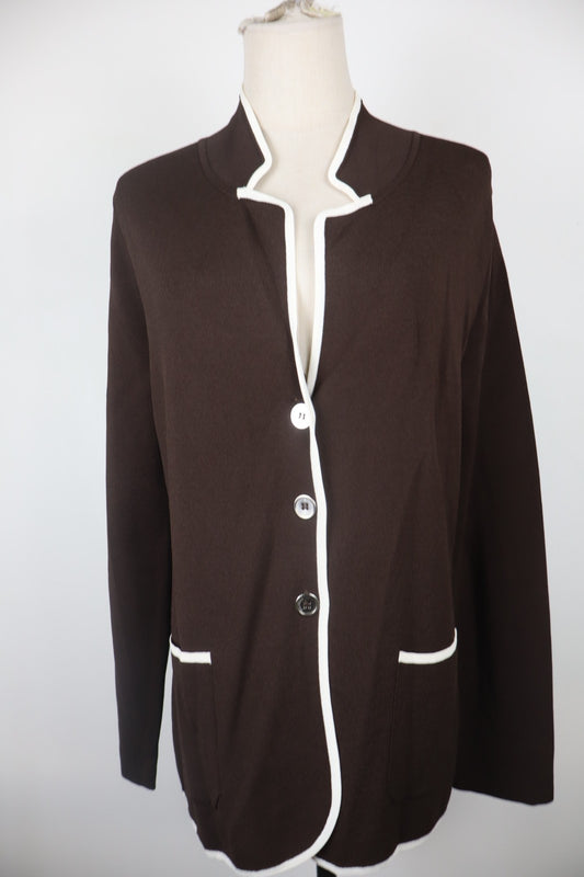 MAX MARA GIACCA BLAZER DONNA Tg L WOMAN VINTAGE JACKET MANICA LUNGA TRE BOTTONI