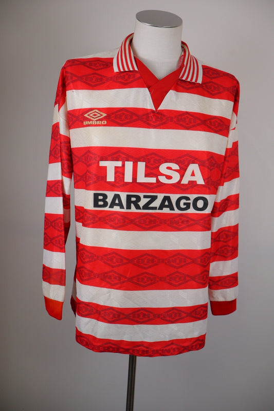 UMBRO TILSA BARZAGO N 8 MAGLIA CALCIO UOMO TG L SOCCER TRIKOT MAN JERSEY