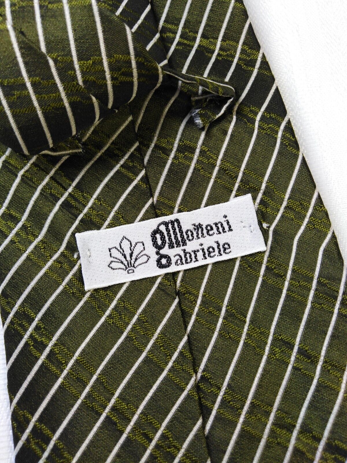 GABRIELE MOLTENI 100% SILK TIE SETA CRAVATTA NECKTIE MADE IN ITALY CLASSIC