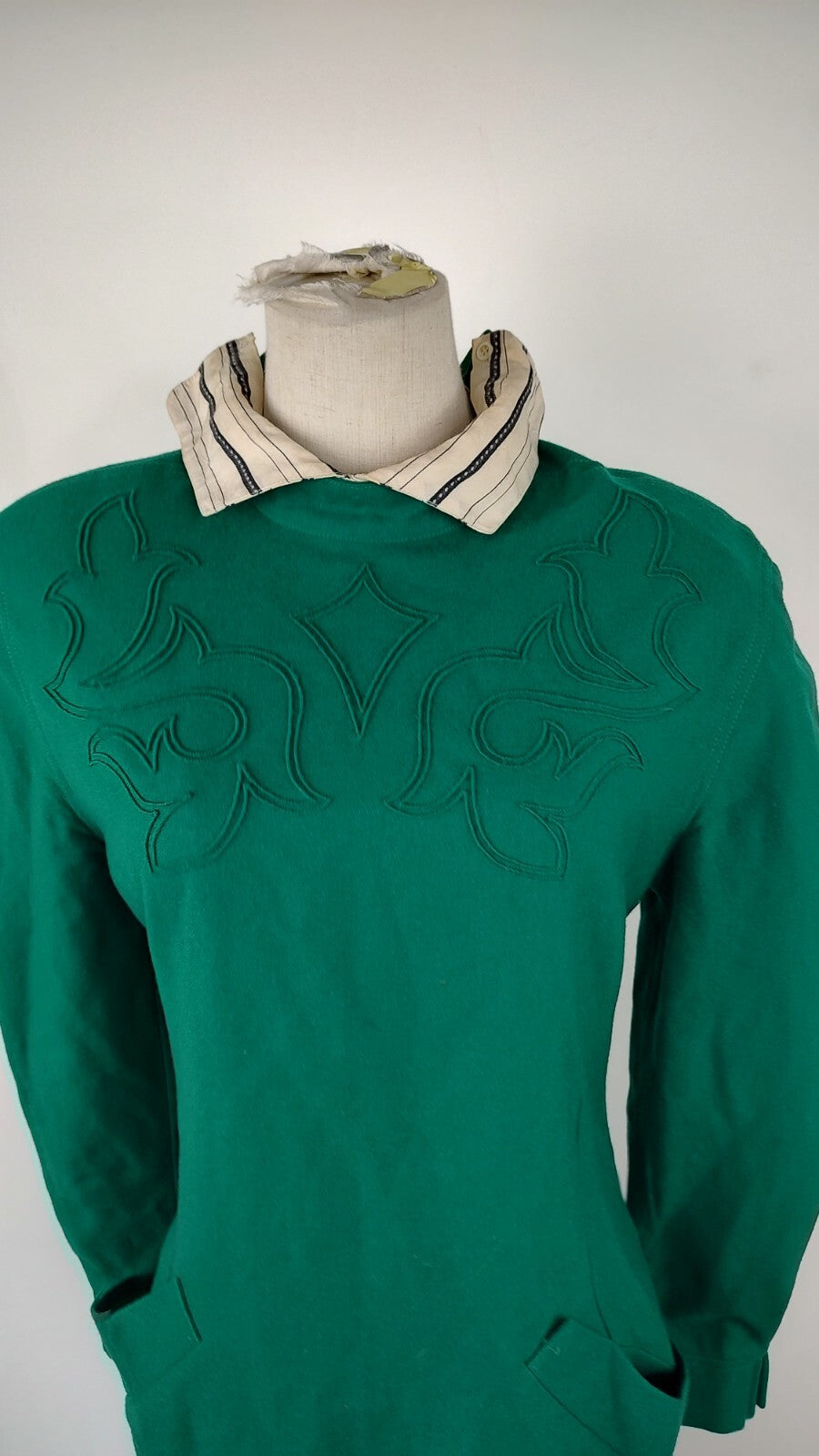 BYBLOS VESTITO DONNA TG. 40 WOMAN CASUAL VINTAGE DRESS MADE IN ITALY