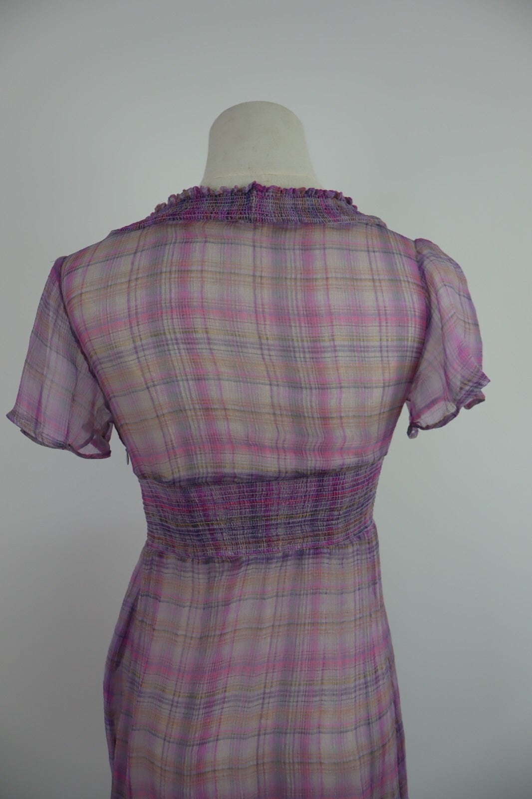 MAX & CO VESTITO ABITO VELATO DONNA WOMAN TG S DRESS CASUAL VINTAGE