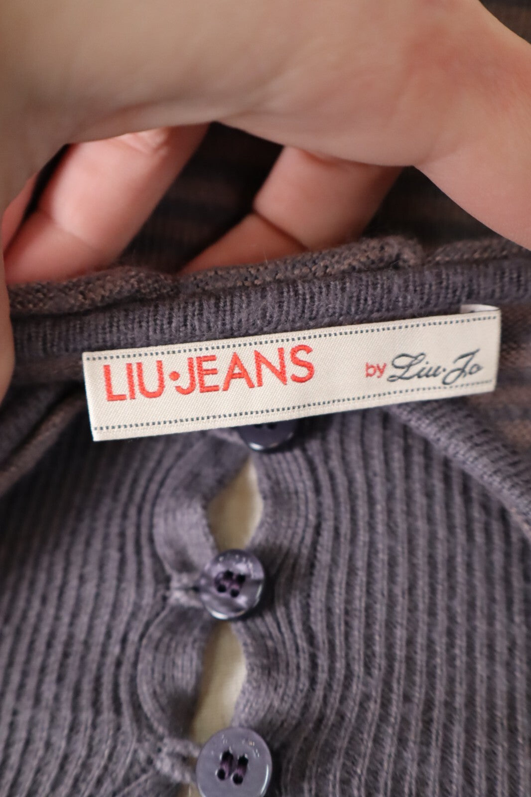 LIU JO MAGLIONE CARDIGAN DONNA Tg M WOMAN CASUAL SWEATER VINTAGE COTONE