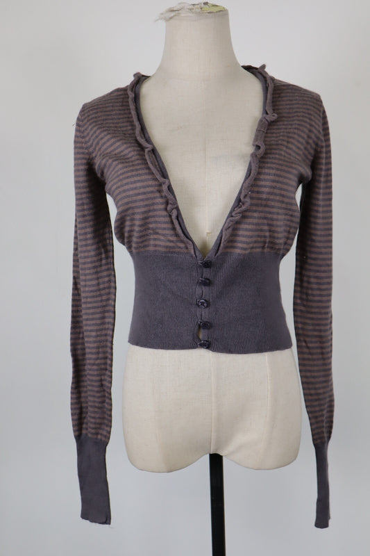 LIU JO MAGLIONE CARDIGAN DONNA Tg M WOMAN CASUAL SWEATER VINTAGE COTONE