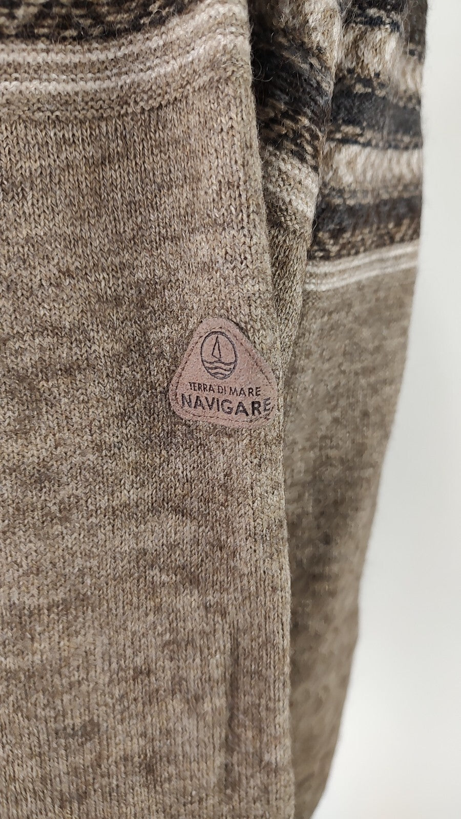 NAVIGARE MAGLIONE ALPACA VINTAGE UOMO Tg. 2XL MAN SWEATER CASUAL